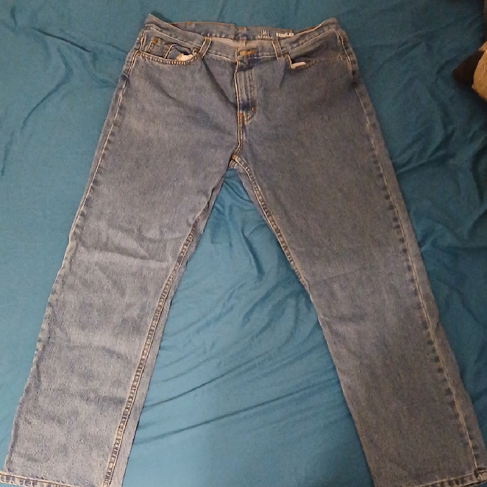 George Men's Straight Blue Jeans